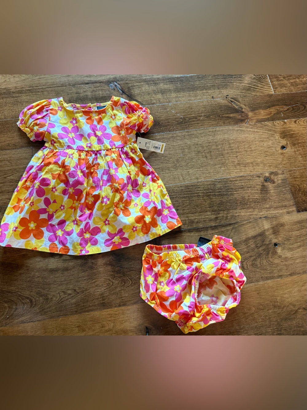 Girls floral dress and bloomers set NEW! Faded Glory 3-6 months